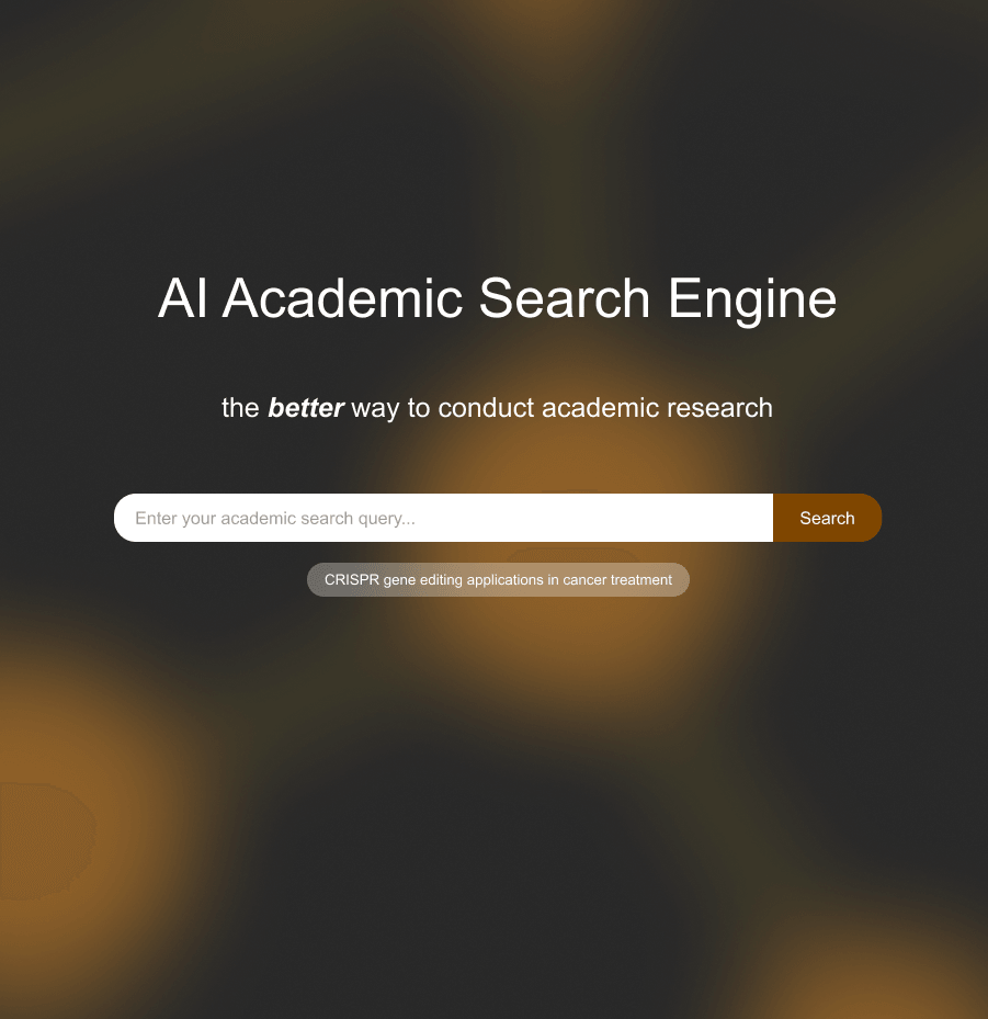 AI Academic Research Engine