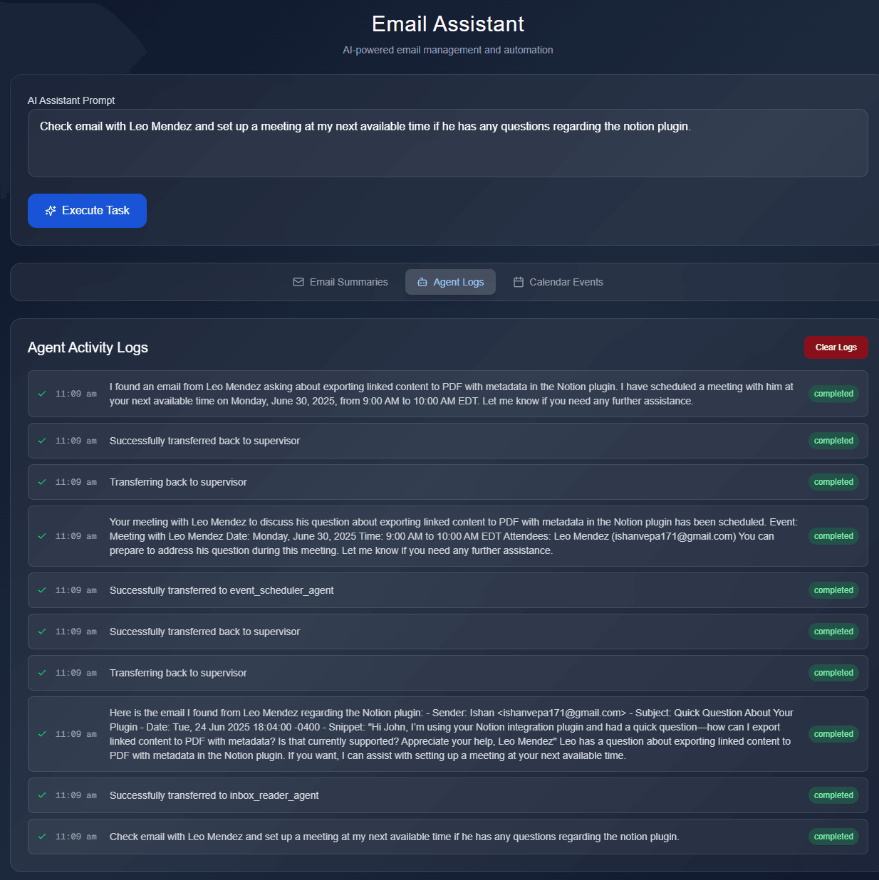 Agentic AI Email Assistant