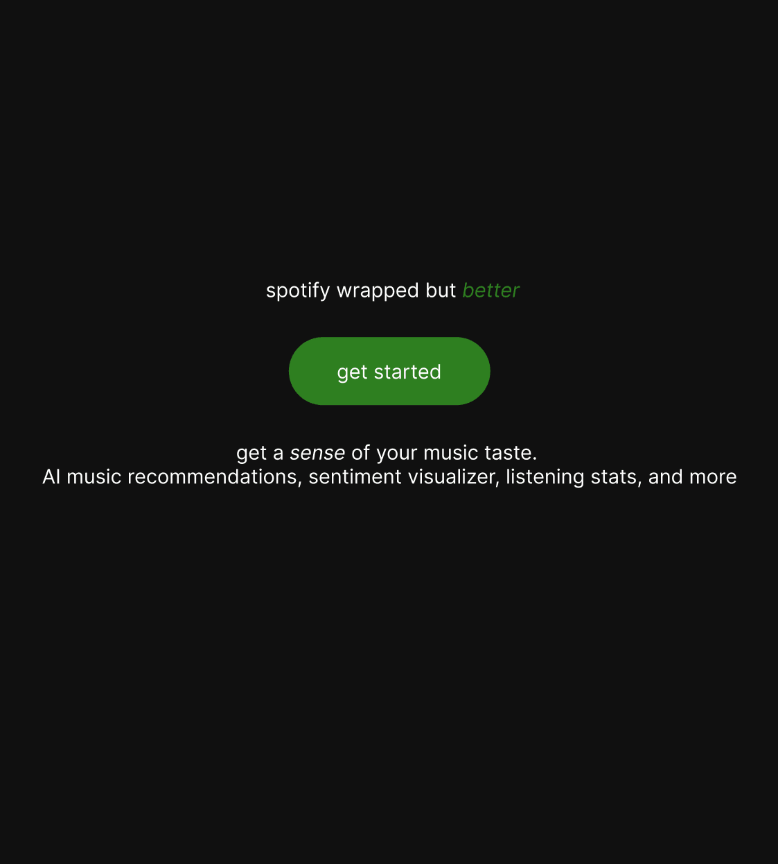 Senserfy: Spotify Dashboard & AI Recommendations 
